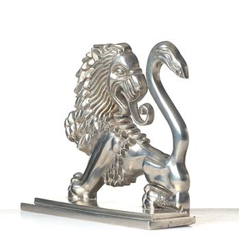 Anna Petrus, a pewter bookend for Svenskt Tenn, Stockholm, 1930.