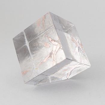 Bertil Vallien, two glass sculptures, Kosta Boda.