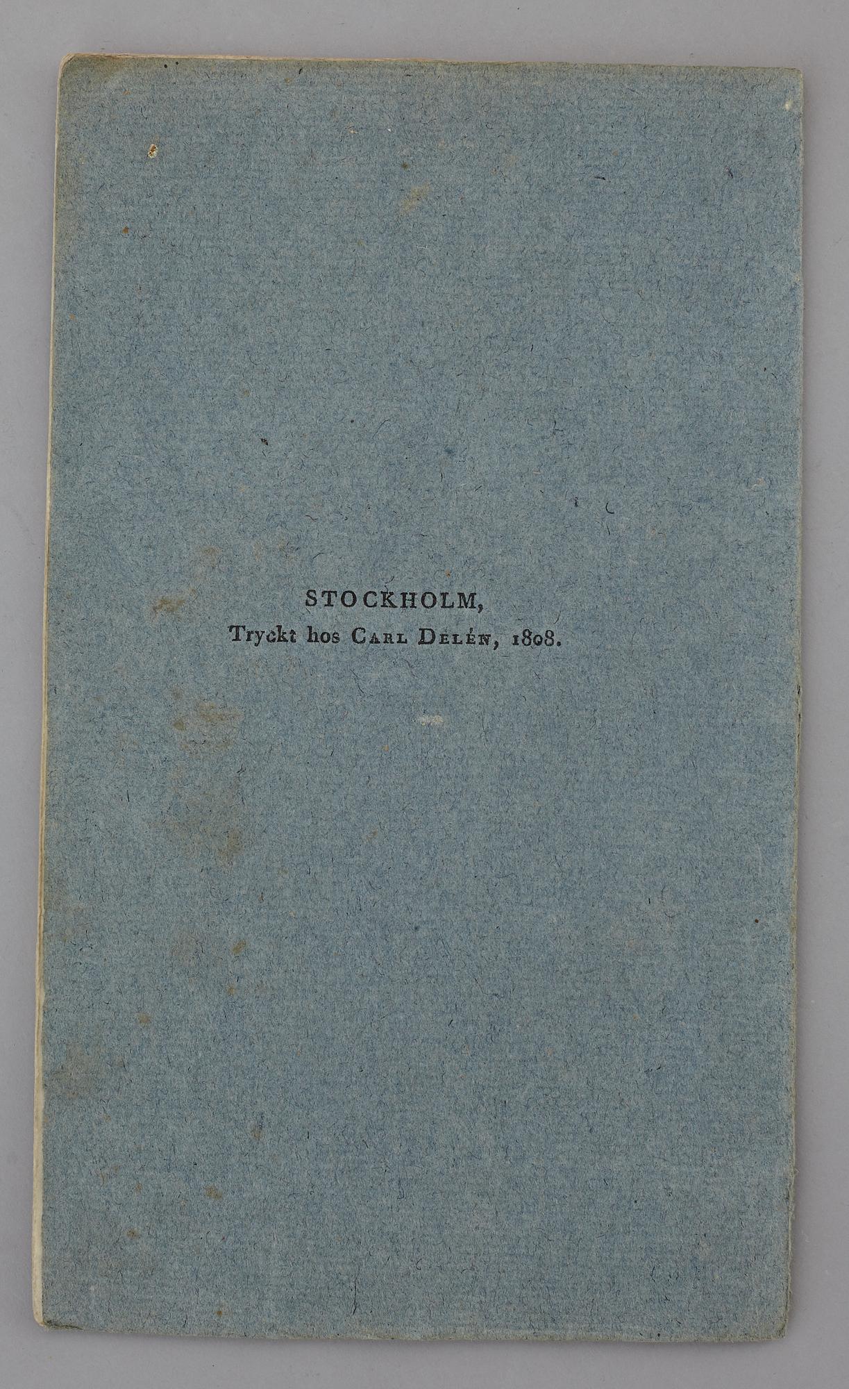 JOHAN WILHELM PALMSTRUCH, "Svensk Botanik, vol I-V. 1803-1805.