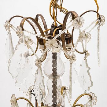 A rococo style chandelier from around the year 1900.