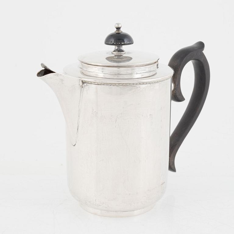 A Swedish Silver Coffee Pot mark of CG Hallberg, Stockholm 1936.