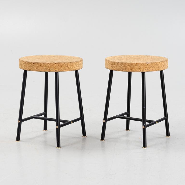 A pair of 'Sinnerlig' stools by Ilse Crawford for Ikea, 2015.