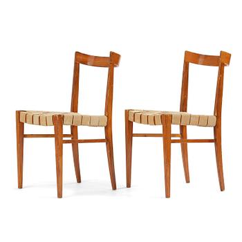 316. Bruno Mathsson, a pair of "BB" chairs, Firma Karl Mathsson, Värnamo, 1930s.