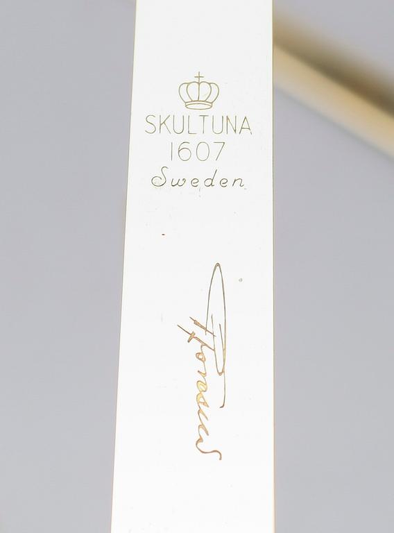 VÄGGLAMPETTER, 4 st, mässing, "Pendeln", Pierre Forsell, Skultuna.