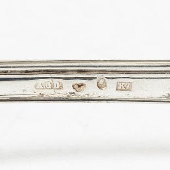 A Swedish silver cutlery service, model "Gammal fransk", including with mark of G Möllenborg, Stockholm 1907 (24 pieces).