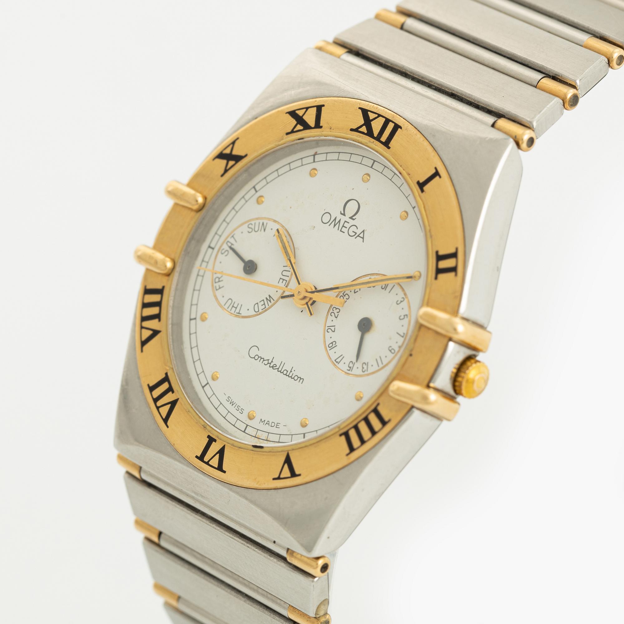Omega, Constellation, "Uggla", armbandsur, 32,5 mm.