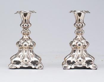 LJUSSTAKAR, silver. 1900-tal.