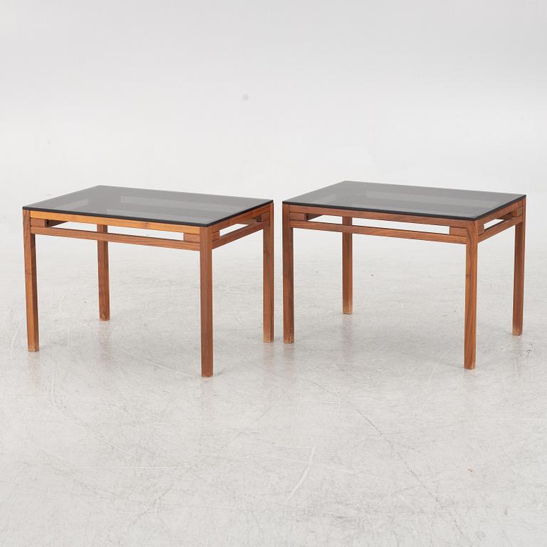 A coffee table and two side tables, second half of the 20th century.