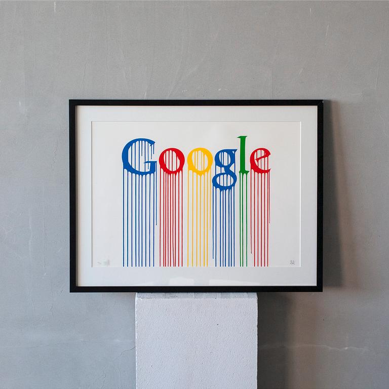 ZEVS, “Liquidated Google”, färgserigrafi, signerad och numrerad 74/75.