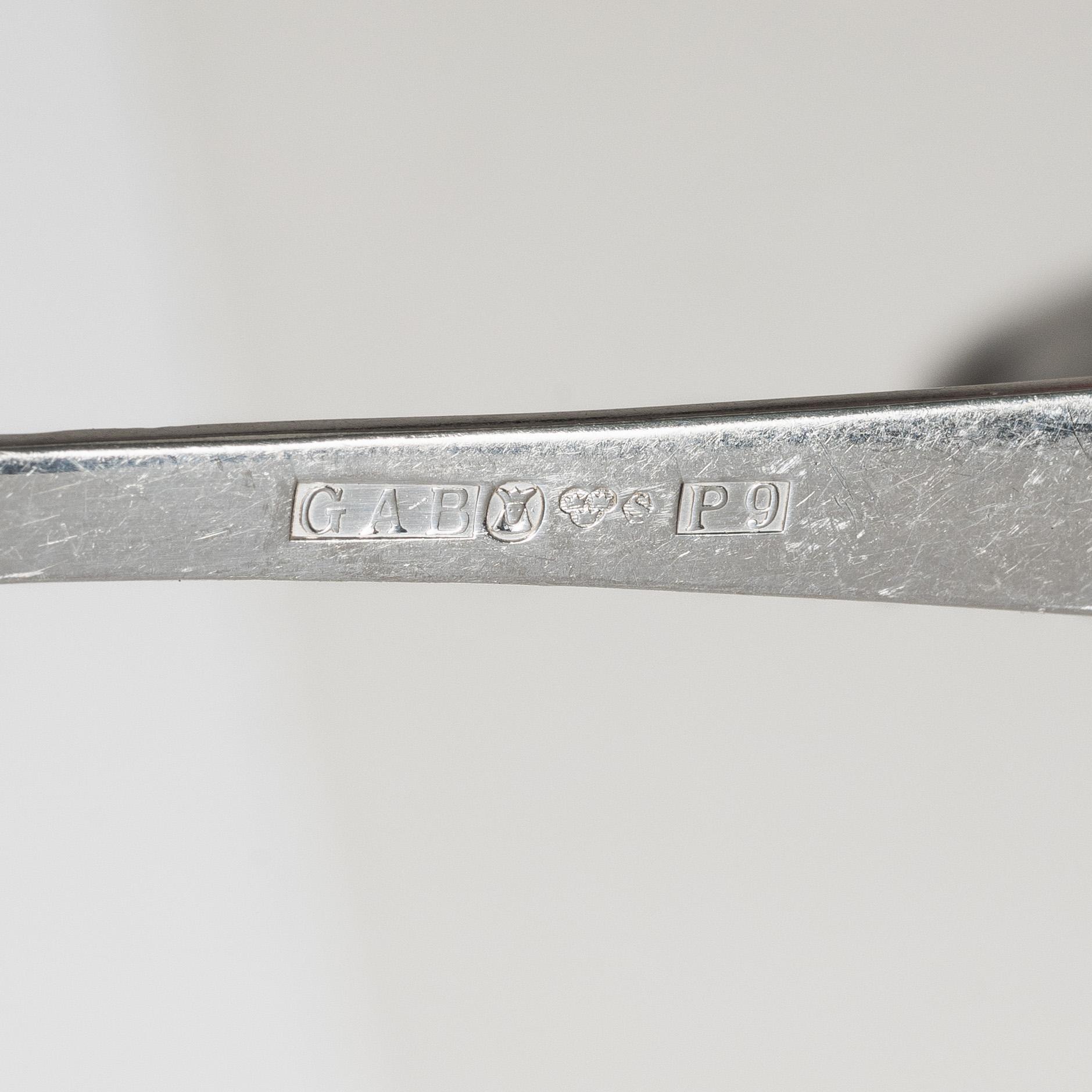 Jacob Ängman, A Swedish silver cutlery set, "Rosenholm", GAB, Stockholm and Eskilstuna 1958-1993 (60 pieces).