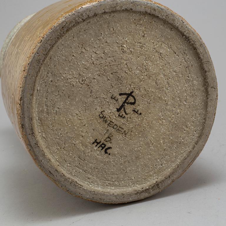HERTHA BENGTSON, a mid 20th century stoneware floor vase for Rörstrand, Sweden, signed HB.