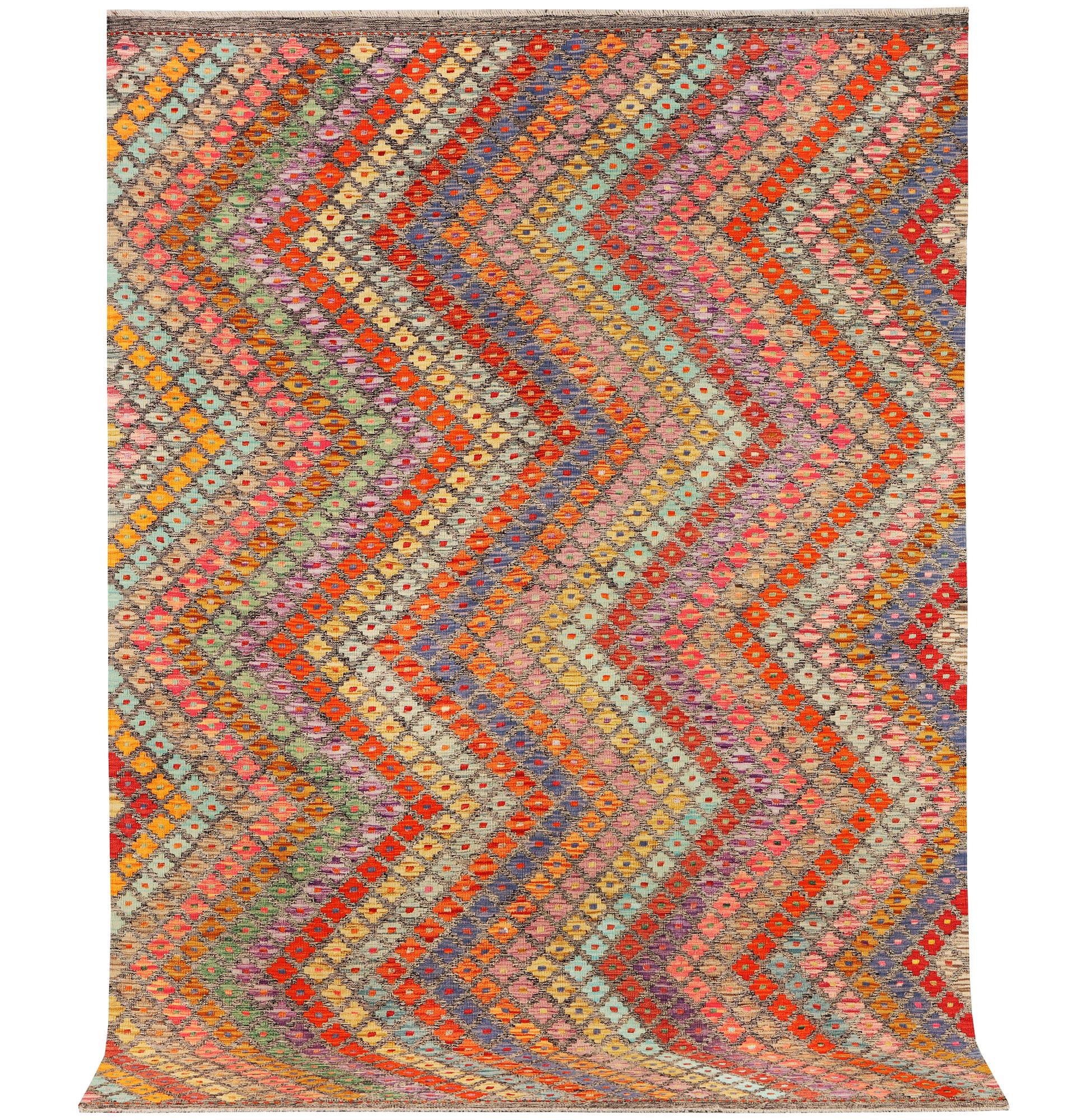 A Kilim carpet, c. 296 x 211 cm.