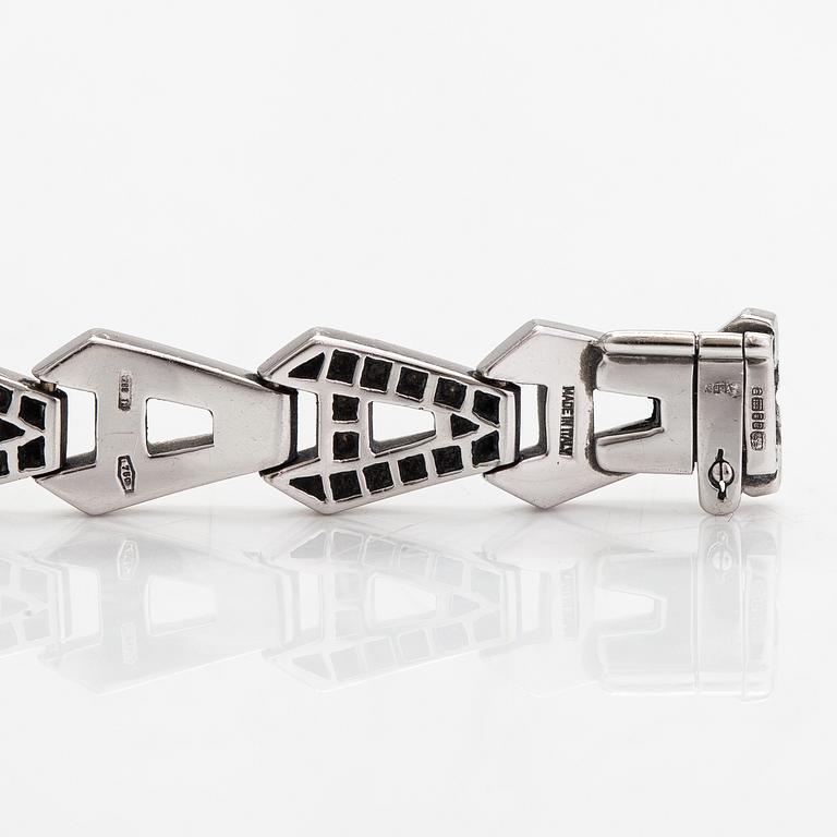 Asprey, Rannekoru, 18K valkokultaa ja timantteja n. 2.00 ct yhteensä.