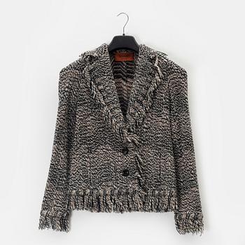 Missoni, a wool fringe jacket, size 38.
