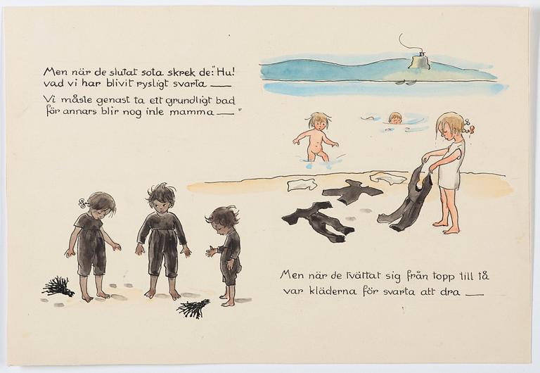 Elsa Beskow, "HATT-STUGAN. Bilderbok av Elsa Beskow".