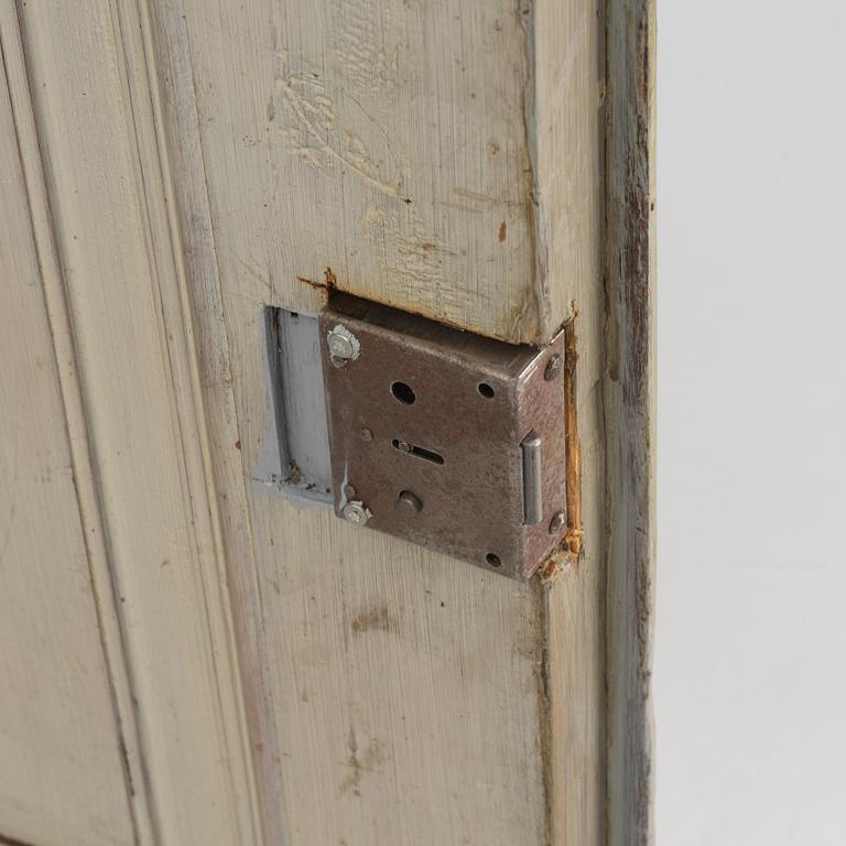 A painted cabinet, 19th Century.