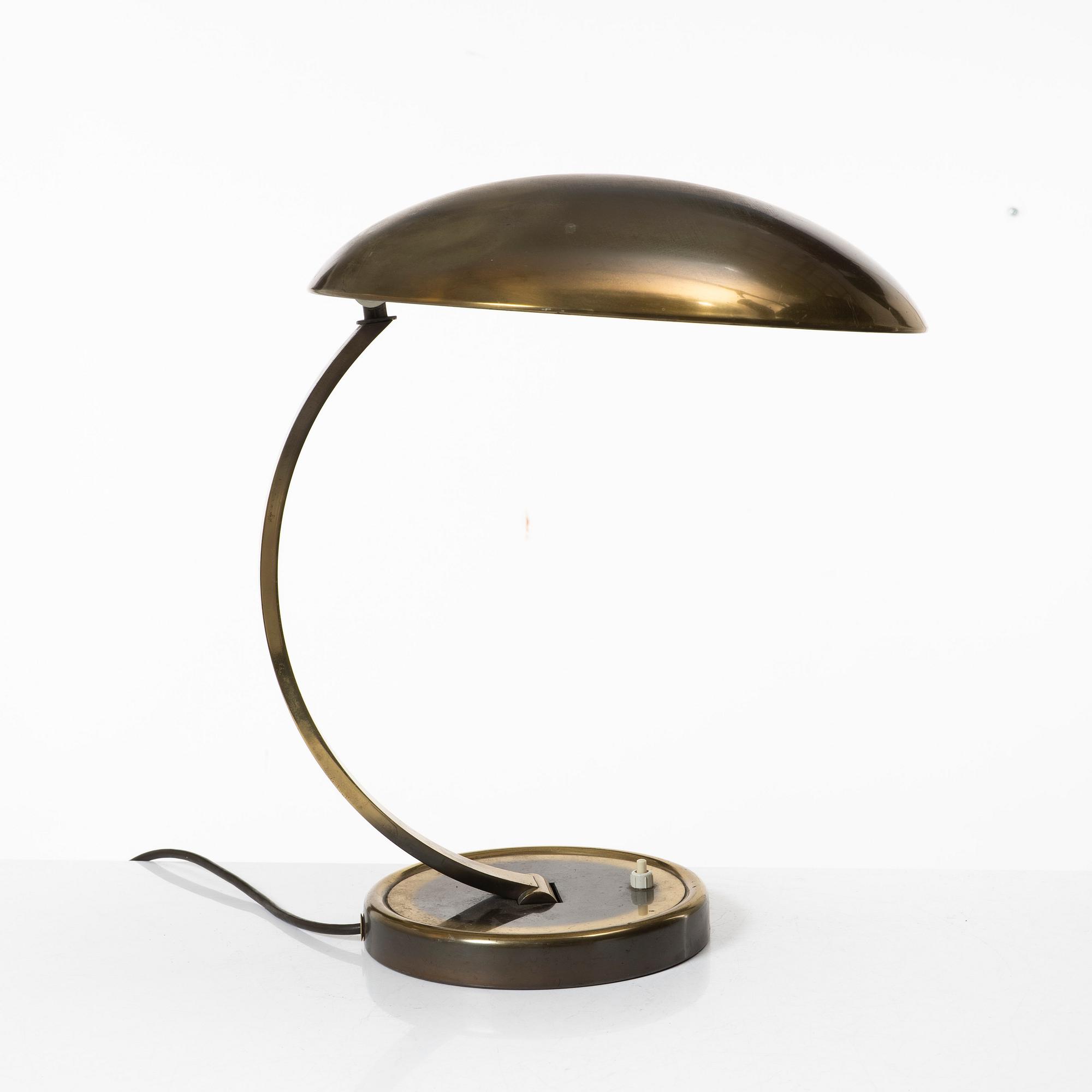 Christian Dell, a table lamp, model 6751, Gebr. Kaiser & Co, Germany, 1930s.