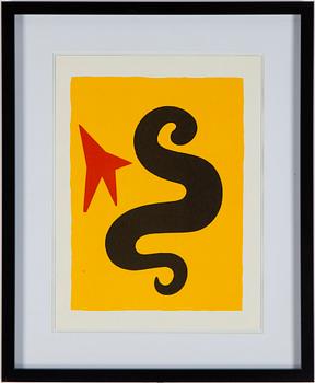 ALEXANDER CALDER, colour lithographe, from Derrière le Miroir no 195, 1971.