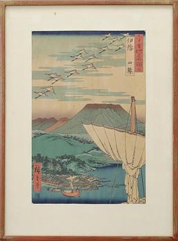 TRÄSNITT, 4 st, Japan, 18/1900-tal.