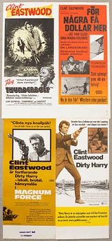 Movie posters 4 pcs Clint Eastwood.