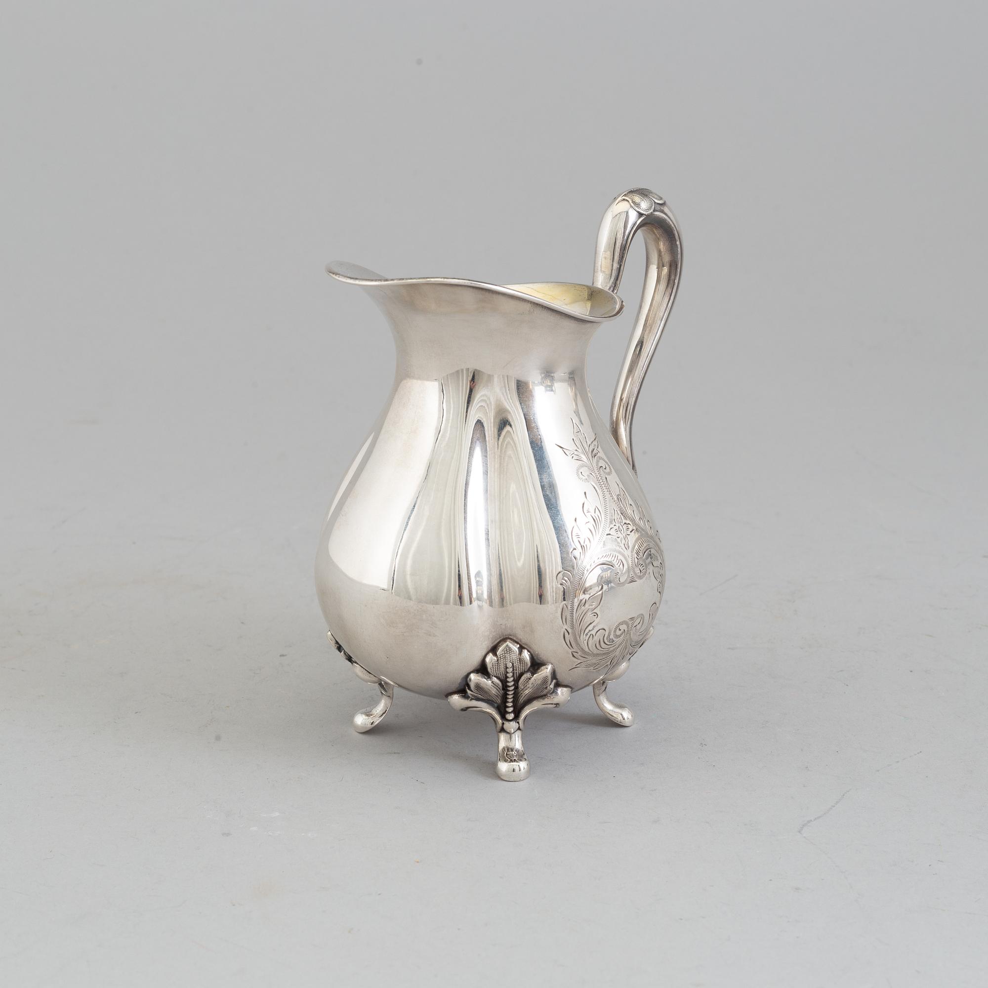 KAFFESERVIS, 3 delar , silver. GAB, Stockholm, 1937.