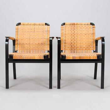 Alvar Aalto, nojatuoleja, 6 kpl, malli 45, Artek 1970-luku.