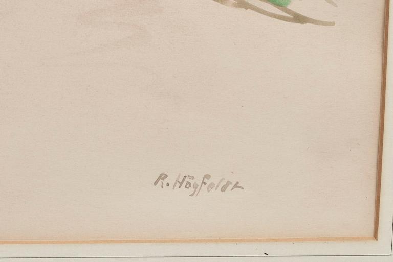 ROBERT HÖGFELDT, akvarell, signerad.