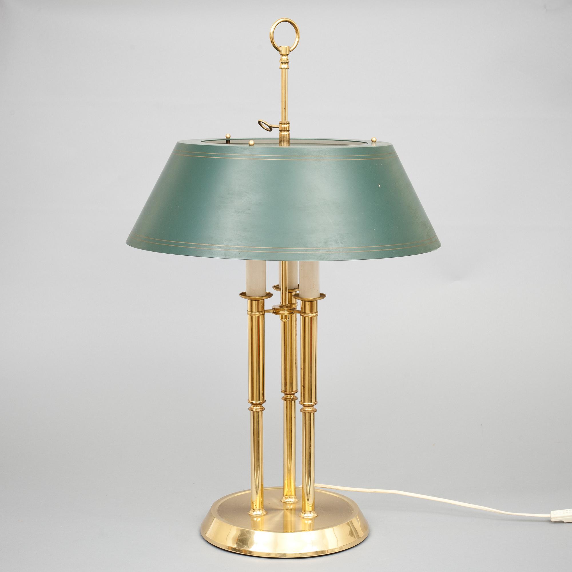 BORDSLAMPA, s.k Bouillotte. Örsjö Industri AB, 1900-talets andra hälft.