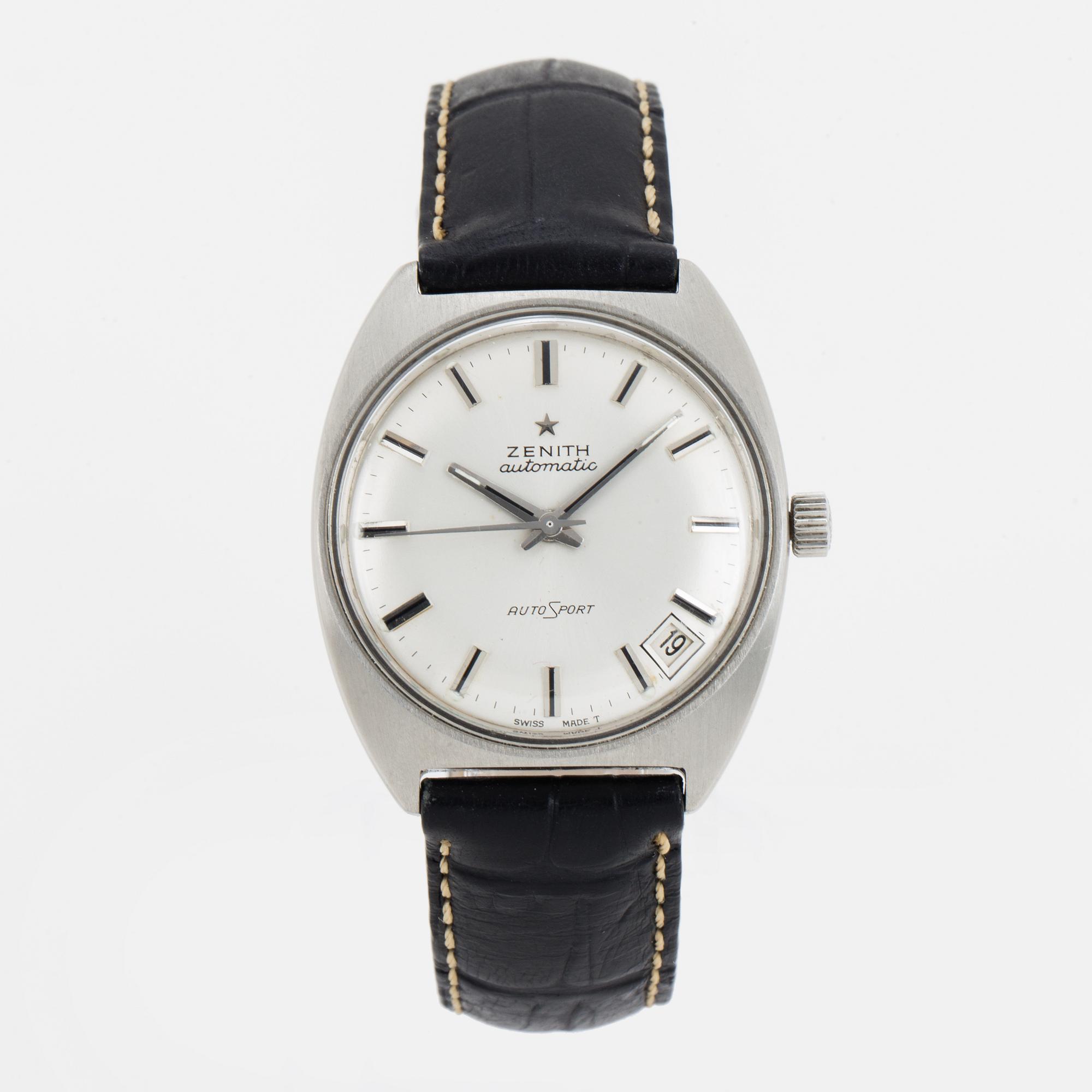ZENITH, autosport, wristwatch, 34 mm.