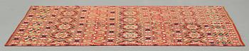 A BED COVER, double-interlocked tapestry, ca 197 x 117,5 cm, Scania (Skåne)1810, probably Gärds or Villands district.