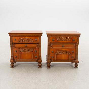 Chests of drawers, a pair, later half of the 20th century.