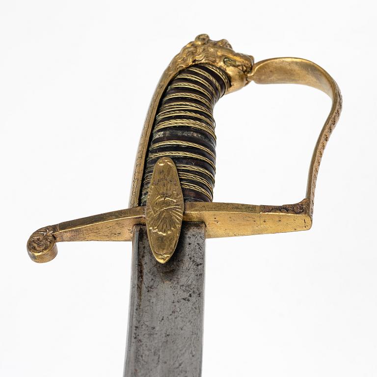 Saber, Swedish, for officer, early 19th century.