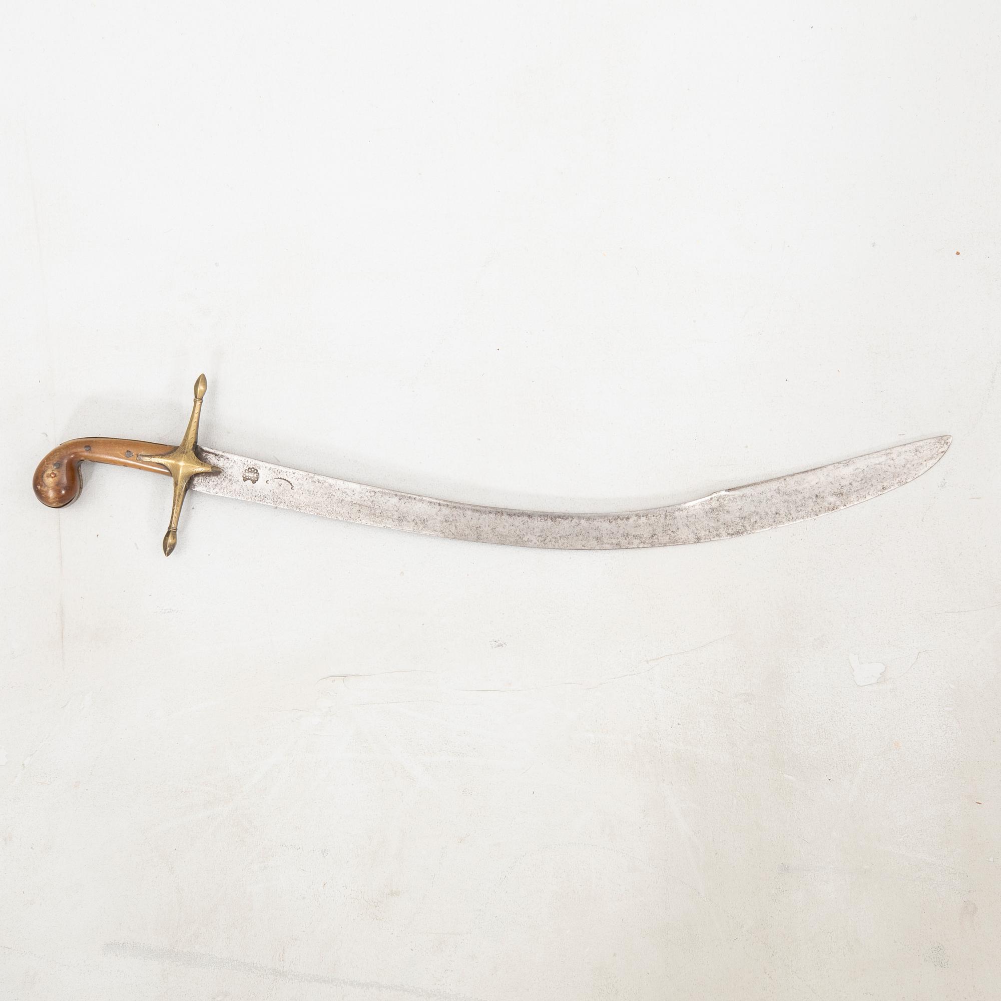 Svärd ottomansk / ungersk kilij /pala, sannolikt 1750 - 1850, möjligen äldre.