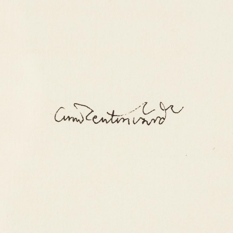 Oscar Reutersvärd, indian ink on paper, signed.