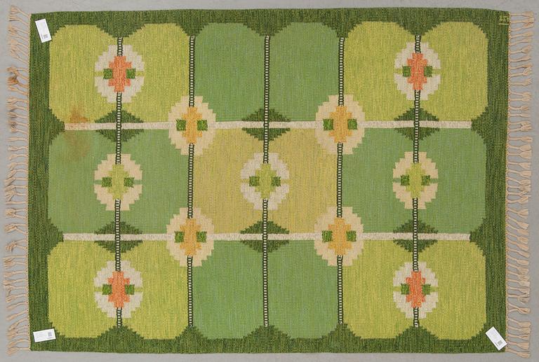 MATTA, rölakan, monogramsignerad IS (Ingegerd Silow). Ca 230 x 163 cm.