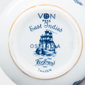 Servis, 18 delar, "Ostindia", Rörstrand, 1900-talets senare hälft.