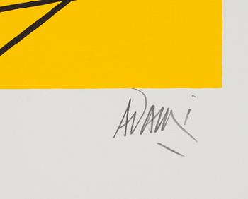 VALERIO ADAMI, färgserigrafi, signerad och numrerad XI/XX.