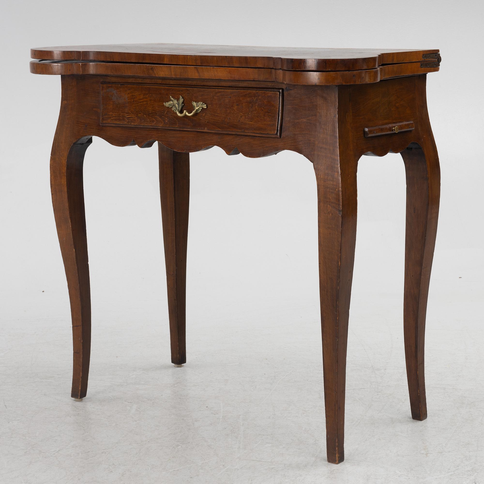 A Rococo games table, second half of the 18th century.