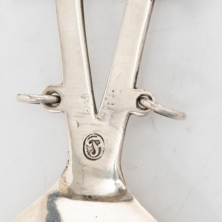 Sami spoon, silver, probably Norway, 18th/19th century.