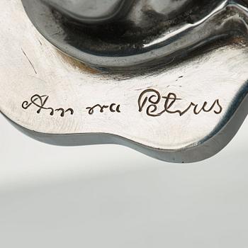 Anna Petrus, a polished pewter inkstand, Herman Bergman, Stockholm 1932.