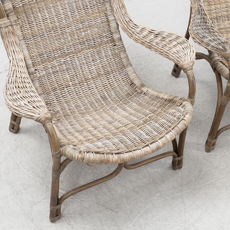 A 'Praktö' table and two patio chairs from Hillerstorp.