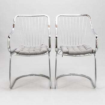WILLY RIZZO, 4 chairs for Cidue, Italy.