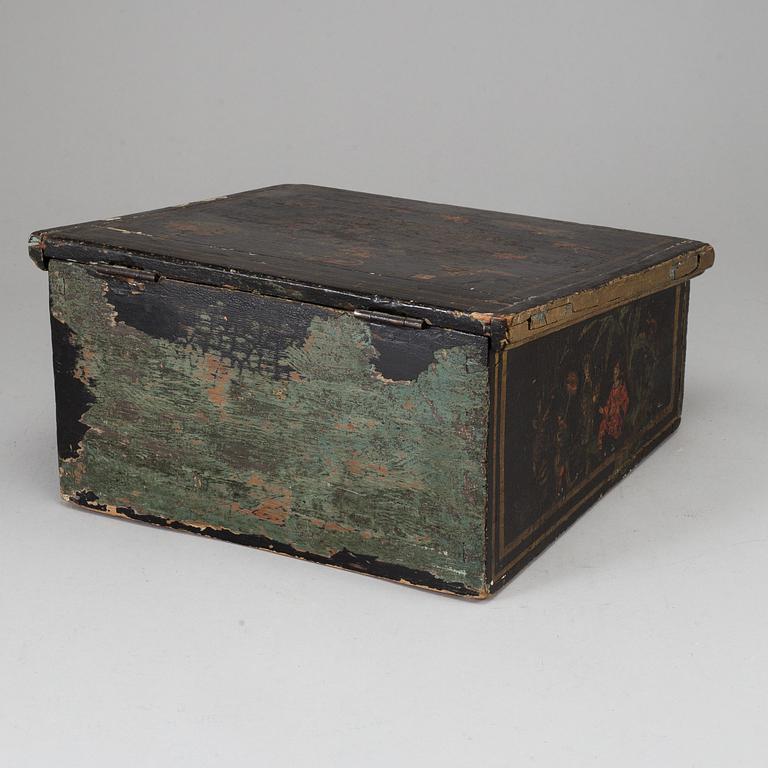 A late 18th century wooden box.