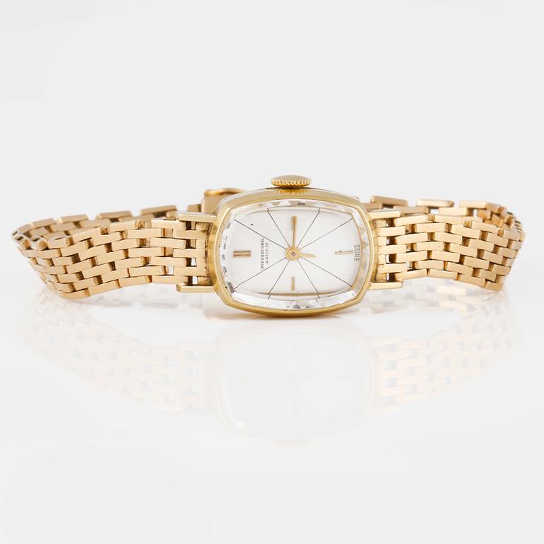 ARMBANDSUR, dam, 18K guld, IWC, International Watch, total vikt 23 g.