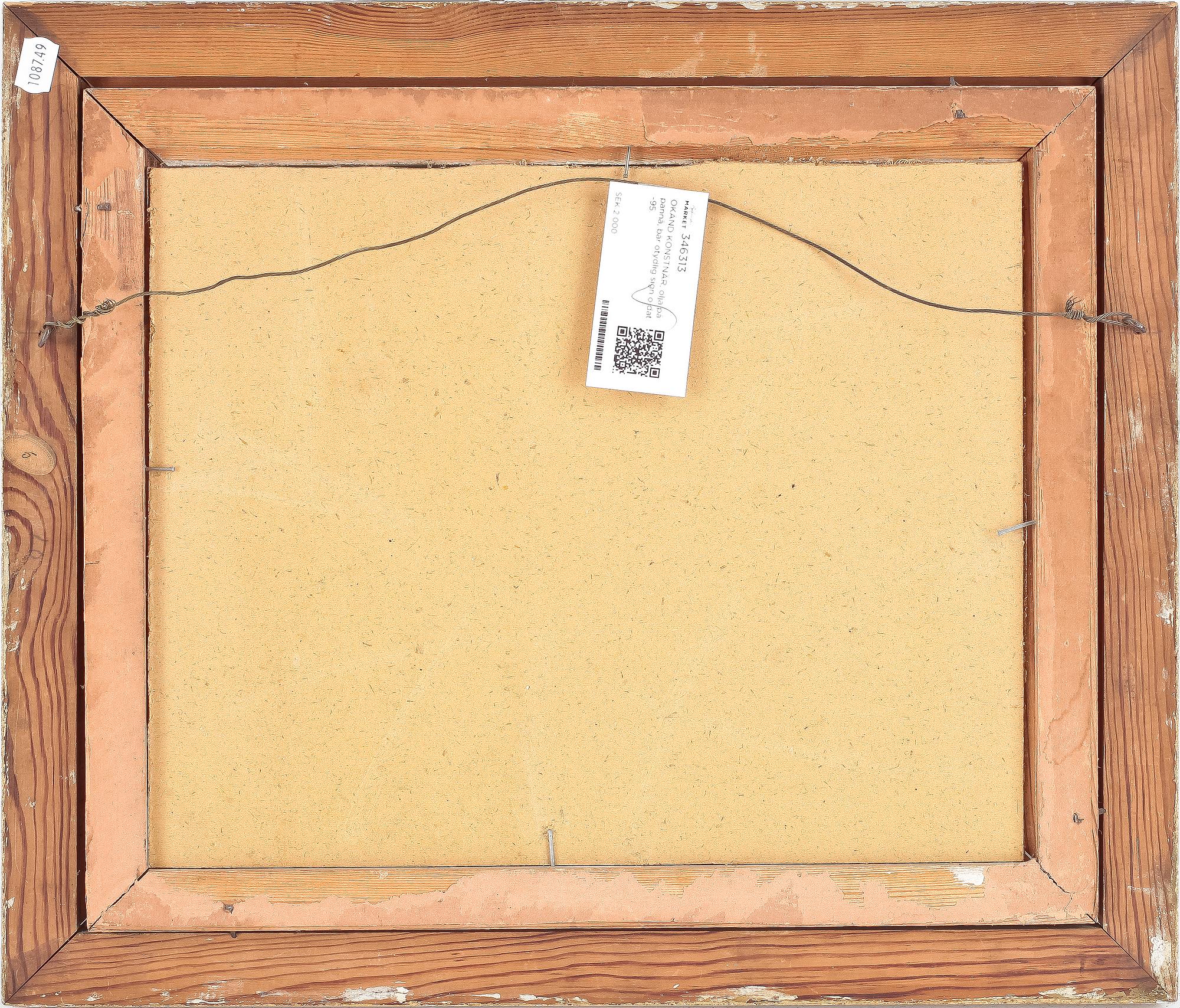 OLLE NORDBERG, olja på pannå, sign o dat -44.