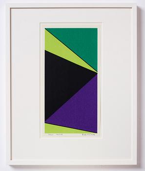 Olle Baertling, silkscreen in colours, 1964-68, signed 3/300.