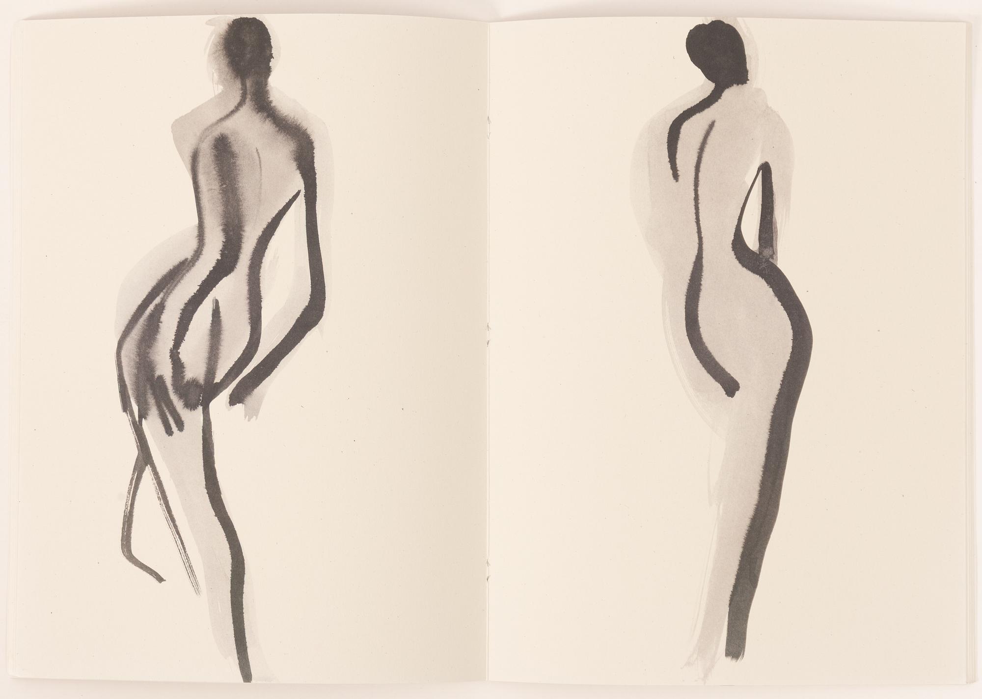 Mats Gustafson, "Watercolours", häfte utgivet av Galerie Bartsch & Chariau, München, 1993. Numrerad 293/600.