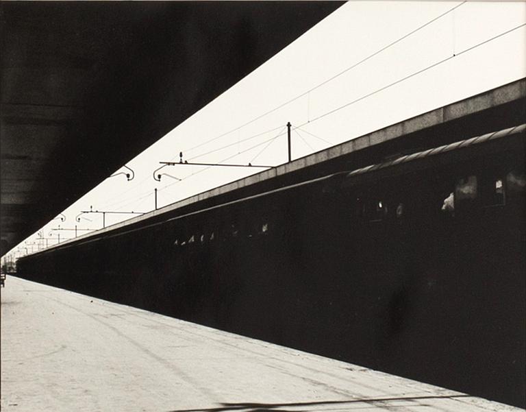 LENNART OLSON, photograph, 'Stazione Termini II Rom 1953', signed and dated.