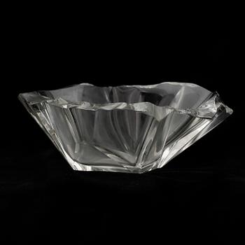 SKÅL, glas, "Iceblock", Tapio Wirkkala, signerad och numrerad 3847.