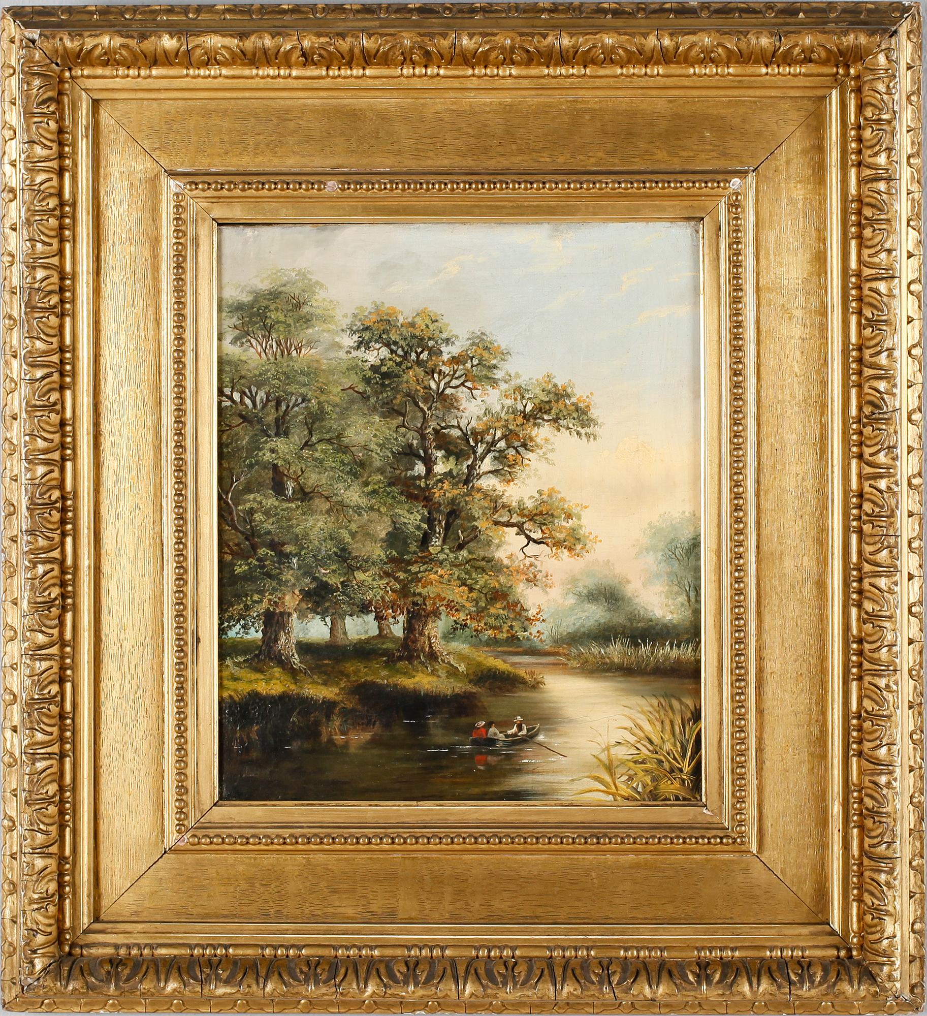 OKÄND KONSTNÄR, olja på duk, osignerad.